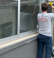 Aberturas de aluminio y vidrios templados